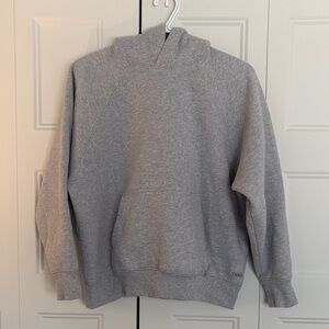TNA Sweatfleece Cozy Fleece Mega Fit Hoodie in Light Gray 2XS
